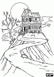 Halloween Coloring Pages Printable Games Halloween Coloring Pictures Halloween Coloring Haunted House Drawing