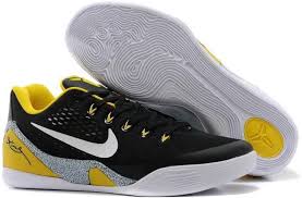 Black And Yellow Kobes Shoes Kobe 9 Ix Yellow Black White With Images Kobe 9 Nike Kobe Shoes