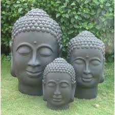 Tete De Bouddha 100 Jardinerie Garden Sculpture Statue Buddha Statue