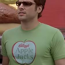 Psych S2 James Roday Apple Graphic Green T-Shirt