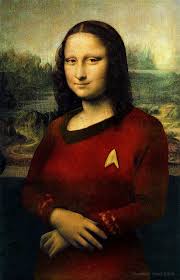 Red Shirt Mona Lisa Star Trek Funny Star Trek Art Star Trek