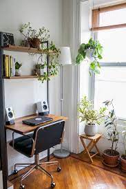 A Plant Designer And Dj S Easy Going Brownstone Design Sponge Home Office Decor Home Office Design Office Interior Design