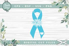 Light Blue Ribbon Diabetes Awareness Graphic By Basilio Vintage Creative Fabrica