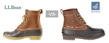 sperry vs ll bean duck boots comparison findyourboots