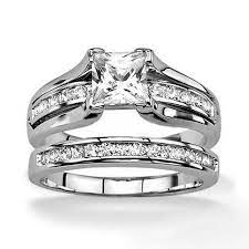Marimor Jewelry Hers And His Stainless Steel Princess Wedding Ring Set And Titanium Wedding Band Women S Size 07 Men S Size 10 Walmart Com Sterling Silver Wedding Rings Sets Cz Wedding