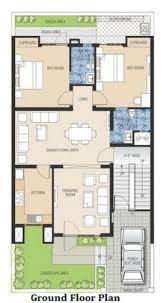 Duplex House Design 2bhk Plan