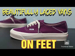 But remember there's not a correct way to lace all vans, the correct way to lace to skate isn't necessarily the way to lace all vans sneakers, particularly if you are just trying to look cool. Best Way To Lace Up Your Vans Authentic Era Old Skool 5 Hole Vans How Youtube