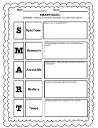 Free homeschool planning printables with goal sheet | the crafty classroom Smart Goals French By Joanna Hayward Teachers Pay Teachers