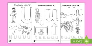 Letter u cutting practice coloring page. Letter U Coloring Pages