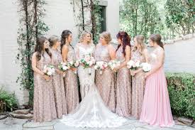Blush Pink And Gold Shimmer Bridesmaid Dresses Houston Wedding Photographer Aly Hester Photogra Wedding Dress Inspiration Bridesmaid Inspiration Bridesmaid