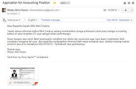 Isilah body text dengan kalimat lamaran yang sopan, baku, singkat, padat dan jelas. 5 Tips Singkat Mengirim Lamaran Kerja Melalui Email Hq S Log