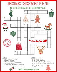 Use the crossword solver from dictionary.com to help fill in all the clues. Christmas Crossword Puzzle Printable Thrifty Momma S Tips