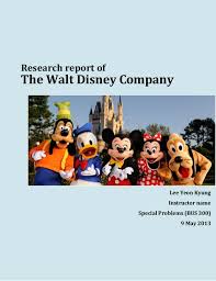 Research Report Of The Walt Disney Company