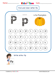 Letter P Find And Color Worksheet Letter P Worksheets Kindergarten Letters Letter R