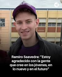 ELECCIONES EN CAPITAL Ramiro Saavedra, el joven candidato de La Libertad  Avanza, está a un paso de convertirse en concejal electo de la ciudad,  según los cálculos preliminares de su espacio político