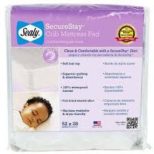 Sealy Securestay Waterproof Crib Mattress Pad Walmart Com Crib Mattress Pad Waterproof Crib Mattress Pad Mattress Pad