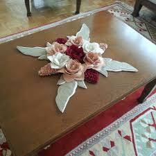 Keceden Cicekli Runner Felt Flowers Crafts Felt Crafts