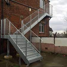 Engineered and fully hot dip galvanised to provide structurally sound accessibility with up to 5mm rhs thickness. Steel Stairs Morris Fabrications Ltd Architectural Metalworkers