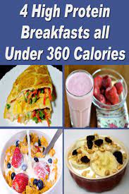 4 High Protein Breakfasts All Under 360 Calories High Protein Breakfast Protein Breakfast Healthy Snacks Recipes