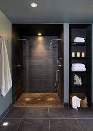 Doorless Shower Designs Teach You How To Go With The Flow Spa Bathroom Design Doorless Shower Design House Bathroom