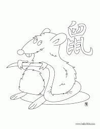 Today, online halloween coloring pages may be accessible for free of charge. Chinese Zodiac Coloring Pages The Year Of The Rat Coloring Home