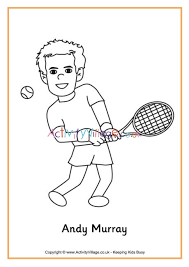 Track breaking andy murray headlines on newsnow: Andy Murray Colouring Page