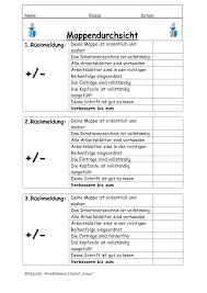 Word holt sich via formatvorlagen die information, wo welches kapitel zu finden ist. Mappenkontrolle Unterrichtsmaterial Im Fach Fachubergreifendes Unterrichtsmaterial Lernen Lernstrategien