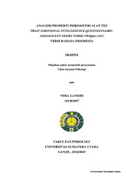 Di baca dgn pemahaman psikologi. Fillable Online Repository Usu Ac Adolescent Short Form Teique Asf Usu Institutional Repository Usu Ac Fax Email Print Pdffiller