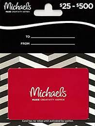 Enjoy the thoughtfulness of a gift card or gift certificate with more convenience and flexibility. Amazon Com Michaels Gift Card 25 To 500 Gift Cards