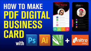 Digital business cards can include all of your contact and social details in a single, convenient. How To Make Pdf Digital Visiting Card Pdf Business Card With Photoshop Illustrator Corel Draw Youtube