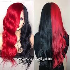 735 x 727 jpeg 50 кб. Half Black With Red Hair