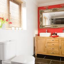 Many simple ideas are easy, but the result was well. Vibrant Red Bathroom Makeover Be Inspired Ideal Home