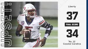 The official facebook page for college football on espn. Espn On Twitter Liberty Pulls The Upset Over No 12 Coastal Carolina In The Fbc Mortgage Cure Bowl