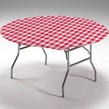 Check Out The Deal On Red Gingham Round Stay Put Elastic Fitted Plastic Tablecloth At Party At Lewis Summer Summ Round Table Covers Table Cloth Table Covers