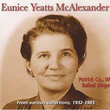 Eunice Yeatts McAlexander of Patrick County, VA