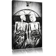 Black And White Canvas Pictures Uk East Urban Home Horror Couple Photograph On Canvas In Black White Canvas Artwork Canvas Art Framed Wall Art