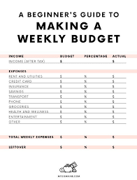 The first step to creating a budget in excel is to look at your expenses. Life At Home Weekly Budget Budget Planning Weekly Budget Template
