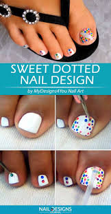 If you found any images copyrighted to yours, please contact us and we will remove it. Sweet Dotted Toe Design Simple Toe Nails Toe Nail Designs Toe Nails
