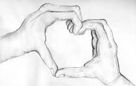 Pencil Sketch Of Love Heart Hands Pencil Sketches Of Love Sketches Of Love Drawings Of Love Couples