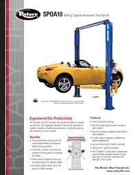 The bill system of self service car wash station 1. Rotary Spoa10 2 Post Hoist By George Stock Company Ltd Issuu