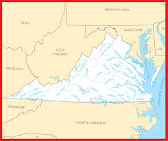 The briesemeister projection is a modified version of the hammer projection, where the central meridian is set to 10°e, and the pole is rotated by 45°. Virginia Rivers Map Large Printable High Resolution And Standard Map Whatsanswer