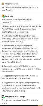Damage estimate dnd 5e :. Our D D Characters Had A Pillow ï¬ght And It Was Amazing How To Run A Pillow ï¬ght In D D Iv11 Characters 1 Everyone Starts With 30 Pillolep Aka Pillow Poi Dnd