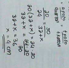 Diketahui bangun abc sebangun dengan pqr. Sebuah Foto Berukuran 20 Cm 30 Cm Ditempelkan Pada Selembar Karton Sisa Karton Di Sebelah Brainly Co Id