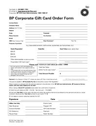 Check spelling or type a new query. Fillable Online Bp Gift Card Order Form 20110101 Doc Fax Email Print Pdffiller