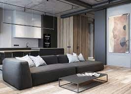 Grey Raw Masculine Interiors Apartment Interior Apartment Interior Design Apartment Decor