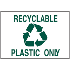 Download this printable out of order sign to inform customers, employees or colleagues that a piece of equipment or machinery is not functioning. Recycling Signs Plastic Only Seton