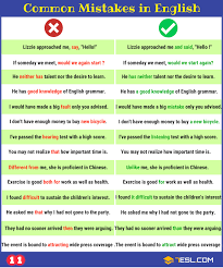 Grammatical Errors: 170+ Common Grammar Mistakes In English • 7Esl