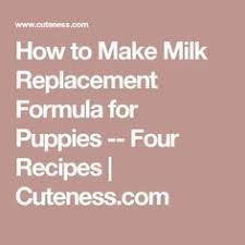 Supplies necessary vitamins and minerals to ensure proper development and growth. How To Make Milk Replacement Formula For Puppies Four Recipes Cuteness Com Milk Replacement Milk Formula For Puppies Puppy Formula