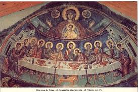 Orasul si sinodul tace… cu jertfa lui nevinovata la masa serii de ier tare era fiinta vanzatoare a iudei. Icoane Ortodoxe Cina Cea De TainÄƒ Sf MÄƒnÄƒstire Stavronichita Sf Munte Sec Xv Mystical Supper Art Last Supper