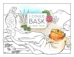 Print all of our cool coloring pages for free and color the day away. Bearded Dragon Valentine S Coloring Page Available For Download So Much Sexy Leg Beardeddragons